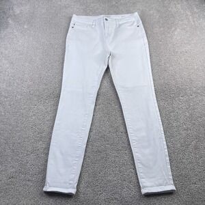 Judy‎ Blue Jeans Womens 29 White Skinny Fit Mid Rise Stretch Denim